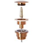 REA - Sifon včetně univerzální zátky Click-Clack Copper REA-A5697