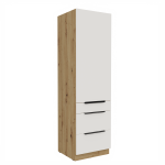 Vysoká potravinová skříňka Aria 60 DKS-210 3S 1F - Premium Box Barva korpusu: Černá, Barva dvířek: GR - Graphite AFM