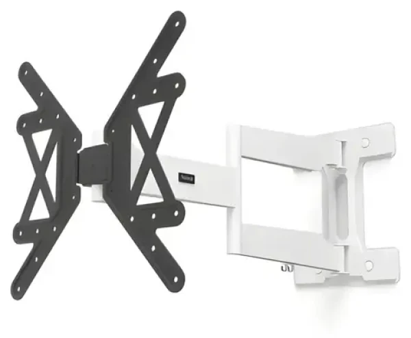 Hama Ultraslim černo-bílá / Nástěnný držák TV / pohyblivý / prodloužený / VESA 400x400 / 32-65" / 50 kg