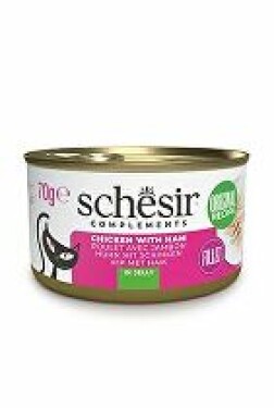 Schesir Cat konz. Adult kuře/šunka 70g
