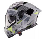 Helma na moto Caberg Drift Evo II Prism grey/black/yellow fluo - 2Xl / šedá