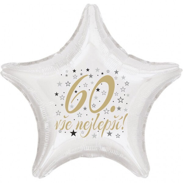 60. narozeniny balónek hvězda Balonky.cz 60. narozeniny balónek hvězda Balonky.cz