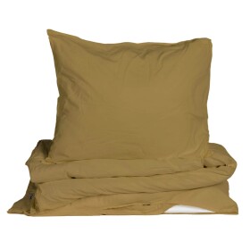 Storefactory Povlečení z organické bavlny Crinkle Mustard Gold 150 × 210 cm, oranžová barva, textil