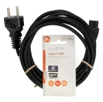 Nedis Napájecí kabel Schuko - IEC-320-C5 černá / Napájecí kabel / trojlístek / 10 A / 3 m (CEGL10130BK30)