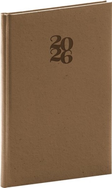 Týdenní diář Essenza 2026, oříšek