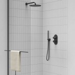 RAVAK - Sprchy Hlavová sprcha, průměr 25 cm, matná černá X07P675