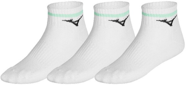 Mizuno TN Mid 3P With Line 6PK U White Bay - Běžecké ponožky Mizuno TN Mid 3P With Line 6PK 32GXCA25Z73 - tři páry Velikost textilu: XL