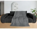 Deka Cashmere touch Nele 150x200 cm, antracit