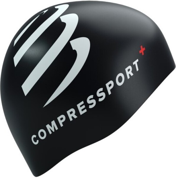 Compressport Swim cap cu00098b-910-0tu - Plavecká čepice Compressport Swim Cap - BLACK/WHITE