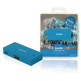 Sweex Curaçao modrá / USB rozbočovač / 4 porty / NPUS0480-07 (NPUS0480-07)