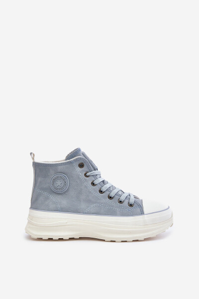 Zateplené dámské tenisky na platformě Big Star OO274072 Modré 40