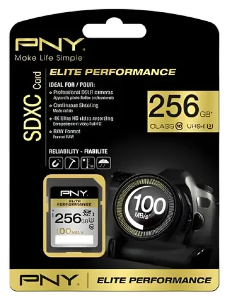 PNY Elite Performance SDXC 256 GB / Paměťová karta / Class 10 (SD256ELIPER-EF)