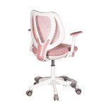 Dětská židle, výškově nastavitelná, růžová síťovina, KA-C806 PINK