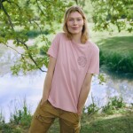FJÄLLRÄVEN Hemp Blend Out Here T-shirt W, Chalk Rose (vzorek) velikost: S