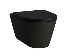 Laufen - Kartell Závěsné WC, Rimless, matná černá H8213317160001