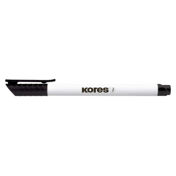 Popisovač na bílé tabule KORES K-Marker Whiteboard tenký černý