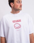 Tričko Monkey Studios Tričko Have The Day You Deserve? white/red