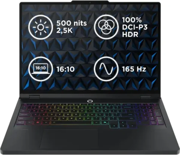 Lenovo Legion Pro 5 16IAX10H černá / 16" WQXGA / Intel Core Ultra 9 275HX / 32GB / 2TB SSD / RTX 5070Ti 12GB / Bez OS (83LU001QCK)