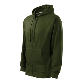 Pánská módní mikina na zip (vojenská) 2XL