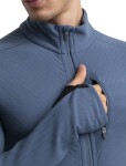 ICEBREAKER Mens Descender LS Zip, Dawn/Black/Cb velikost: S