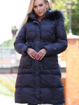 Dámský kabát Coat BLH220027FXR tmavě šedý -. PERSO 46/3XL