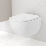 GEBERIT - Acanto Závěsné WC, Rimfree, s KeraTect, bílá 500.600.01.8