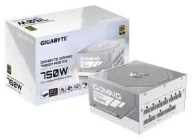 GIGABYTE GAMING 750GM PG5 ICE bílá / Zdroj / 750W / 80 Plus Gold / ATX 3.1 / 135 mm ventilátor / plně modulární (GP-GME750GM PG5 ICE)