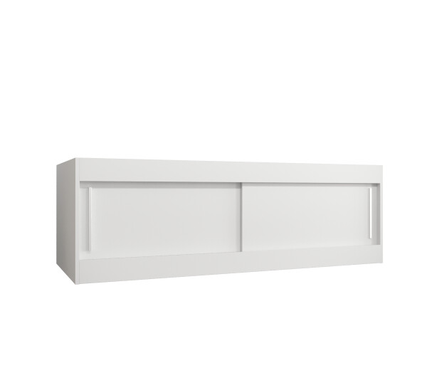 Nástavec na skříň Abi Barva korpusu: Bílá, Rozměry: 150 cm, Dveře: Bílá