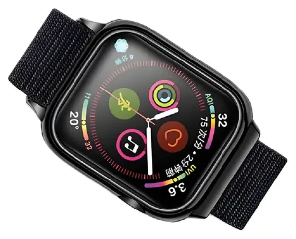 USAMS US-ZB073 černá / Řemínek / Nylonový / Pro Apple Watch 4/5/6/7/SE/SE3 40/41 mm (ZB73IW1)