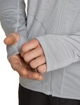 Pánská merino mikina ICEBREAKER Mens 150 MerinoFine Ace LS Zip Hoodie, Proto Grey velikost: M