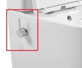 Erga Siena, bidetová baterie pro WC mísu, chromová, ERG-B12-16370-CR