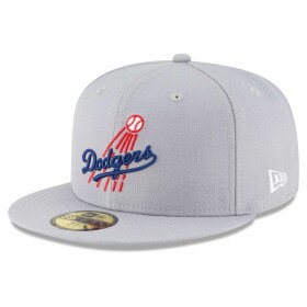 New Era Pánská kšiltovka Los Angeles Dodgers MLB 1958 Cooperstown 59FIFTY Fitted - Šedá Velikost: 7 1/2