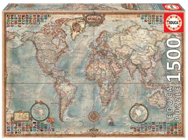 EDUCA Puzzle Stará politická mapa světa