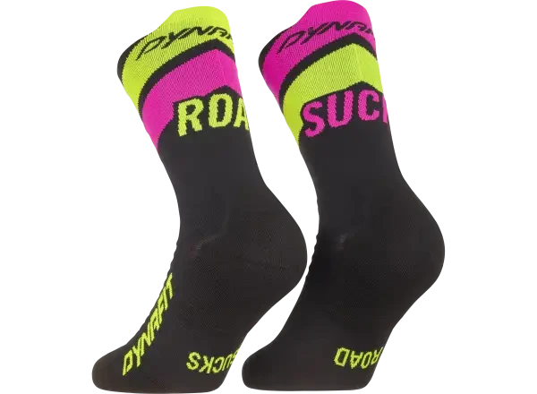 Dynafit Ultra Crew běžecké ponožky Black Out/Ultra Yellow vel. 39-42