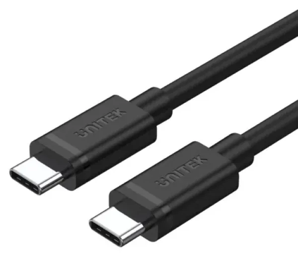Unitek Y-C477BK01-2M černá / Kabel / USB-C - USB-C / USB 3.2 Gen 1 / 5 Gbit/s / 60 W (Y-C477BK01-2M)