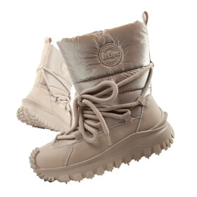 Lee Cooper dámská sportovní obuv zimní trekingová zateplená béžová přírodní kůže dámské 36