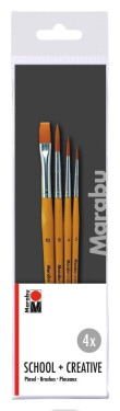 Marabu Sada štětců School + Creative 4 ks