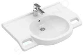 VILLEROY & BOCH - ViCare Umyvadlo Vita 800x550 mm, s přepadem, otvor pro baterii, alpská bílá 41208001