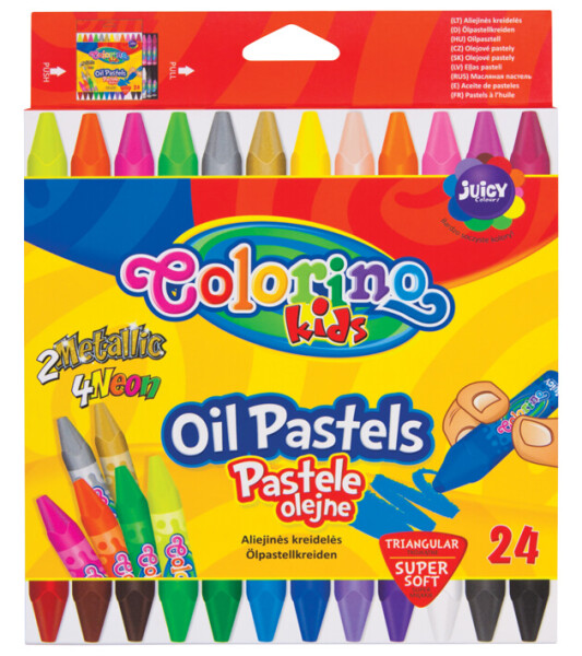 Colorino Kids Olejové pastely sada 24 barev