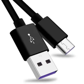 PremiumCord USB-C na USB-A černý / Nabíjecí kabel / 5A / USB 2.0 / 1m (ku31cp1bk)