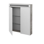 Dřevojas - Dvoudveřová galerka AIR GA2NOE 70 - D01 Beton 134884