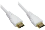Techly bílá / HDMI kabel / 0,5 m / 4K / s Ethernetem / ARC (ICOC-HDMI-4-005NWT)