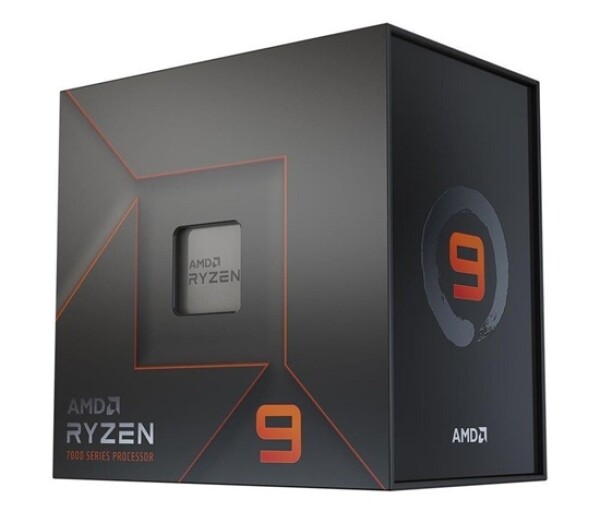 CPU AMD RYZEN 9 7900X WOF, 12-core, 4.7GHz, 64MB cache, 170W, socket AM5, BOX, bez chladiče EDF_232610