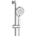 CERANO - Vanová nástěnná baterie Selma s příslušenstvím - termostatická - otočný výtok - chrom CER-605245