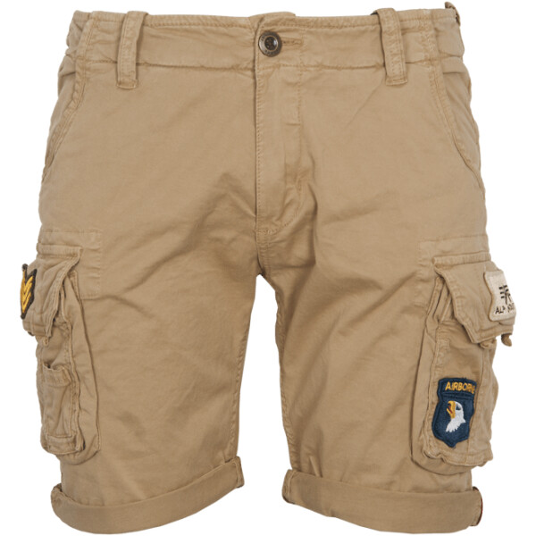 Alpha Industries Kalhoty krátké Crew Short Patch pískové 33