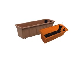 Truhlík GARDEN FLOR terakota 100cm - rozbaleno (chybí kompletní vnitřek truhlíku)