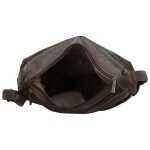 Stylová dámská koženková crossbody kabelka Gianni, coffee