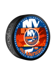 Inglasco / Sherwood Puk New York Islanders Medallion Souvenir Collector Puck