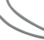 Řemínek z hovězí kůže - šedý - ∅ 1 mm - 1 m