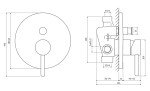 OMNIRES - Y sprchová baterie podomítková chrom /CR/ Y1235CR